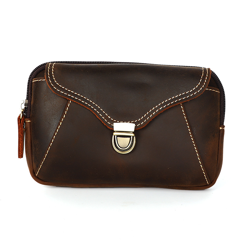 Leatherwork Bag - حقيبة خصر جلدية للرجال، حقيبة جلد