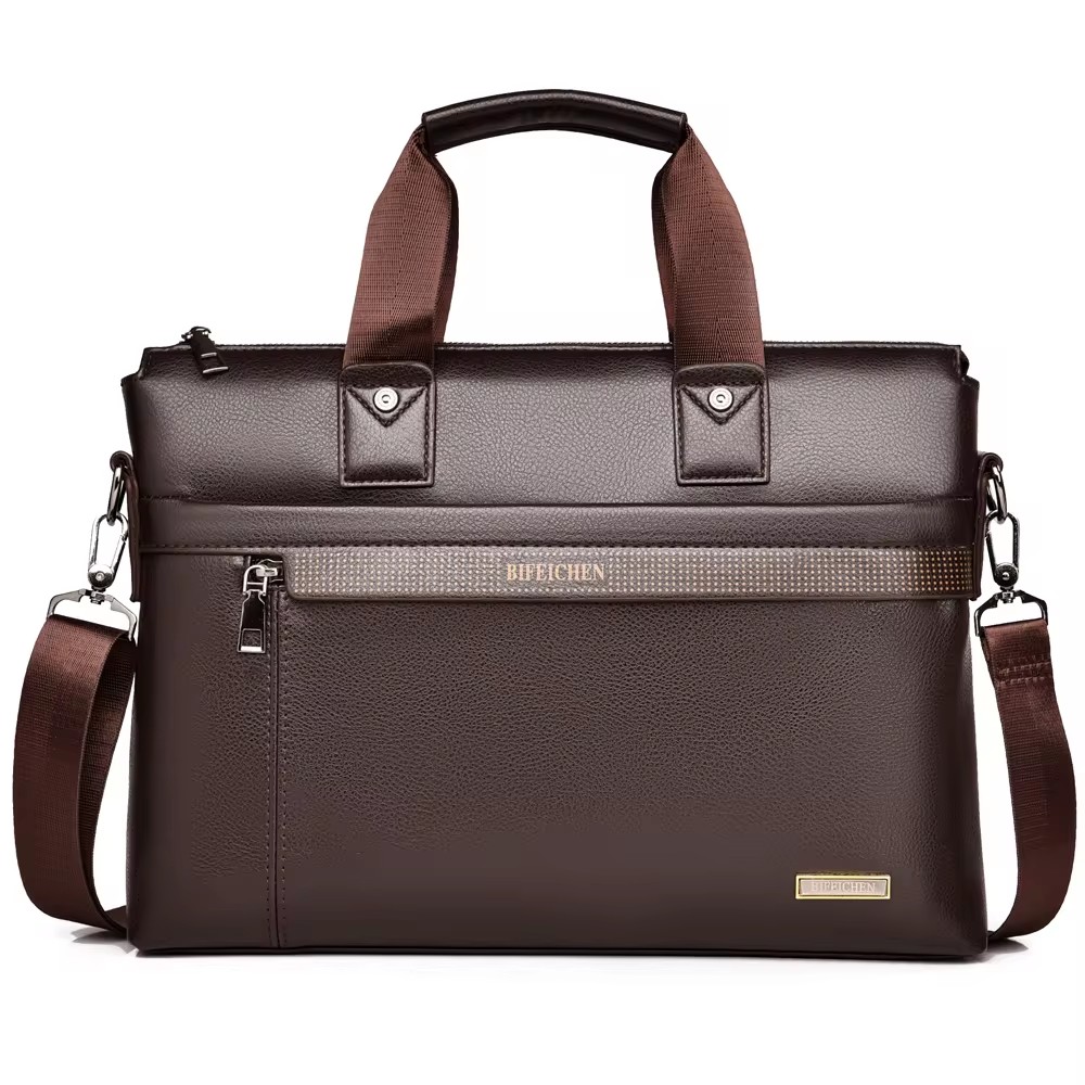 Leather Work Laptop Bag - حقيبة رجالية جديدة لعام 2026 عالية