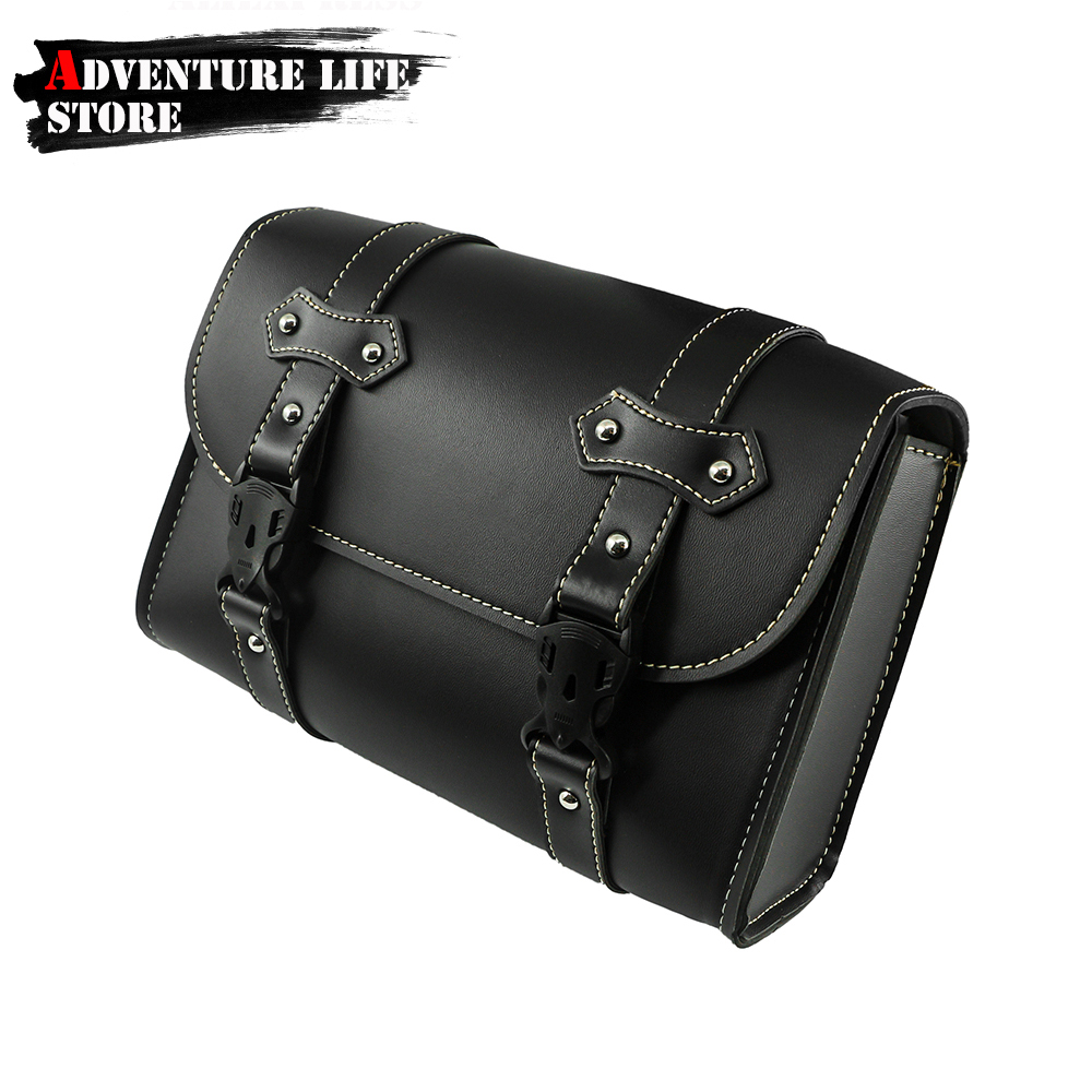 Leatherwork Bag - دراجة نارية الجبهة شوكة السرج الجانب