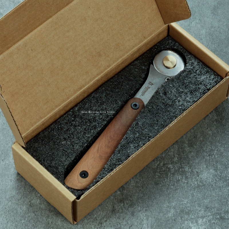 Round Knife Leatherwork - سكين معدني صغير دائري من الفولاذ