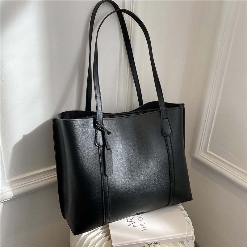 حقيبة يد كلاسيكية سوداء من الج - مراجعة Leather Work Bag Women وسعره