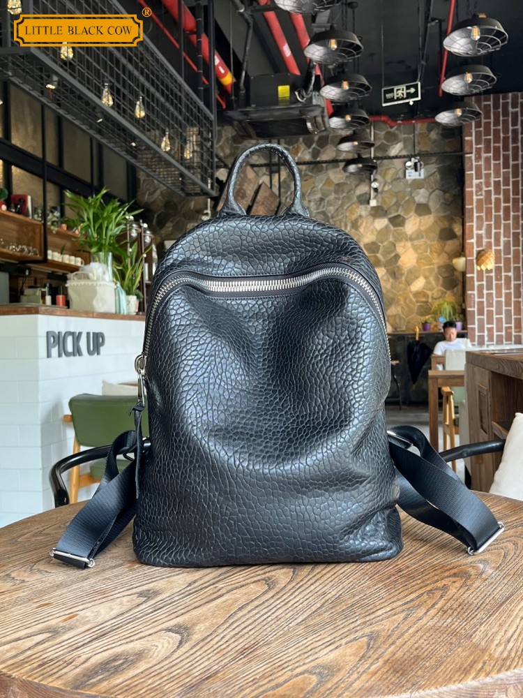 حقيبة ظهر كاجوال من جلد الغنم  - مراجعة Leatherwork Bag وسعره