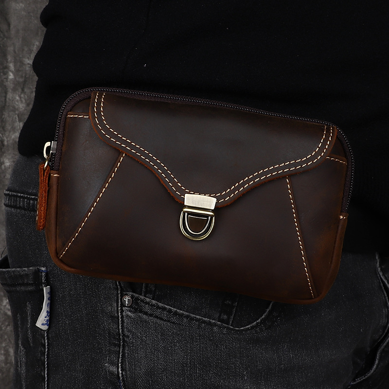 حقيبة خصر جلدية للرجال، حقيبة  - مراجعة Leatherwork Bag وسعره