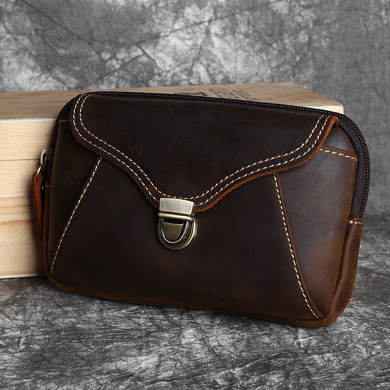 حقيبة خصر جلدية للرجال، حقيبة  - مراجعة Leatherwork Bag وسعره