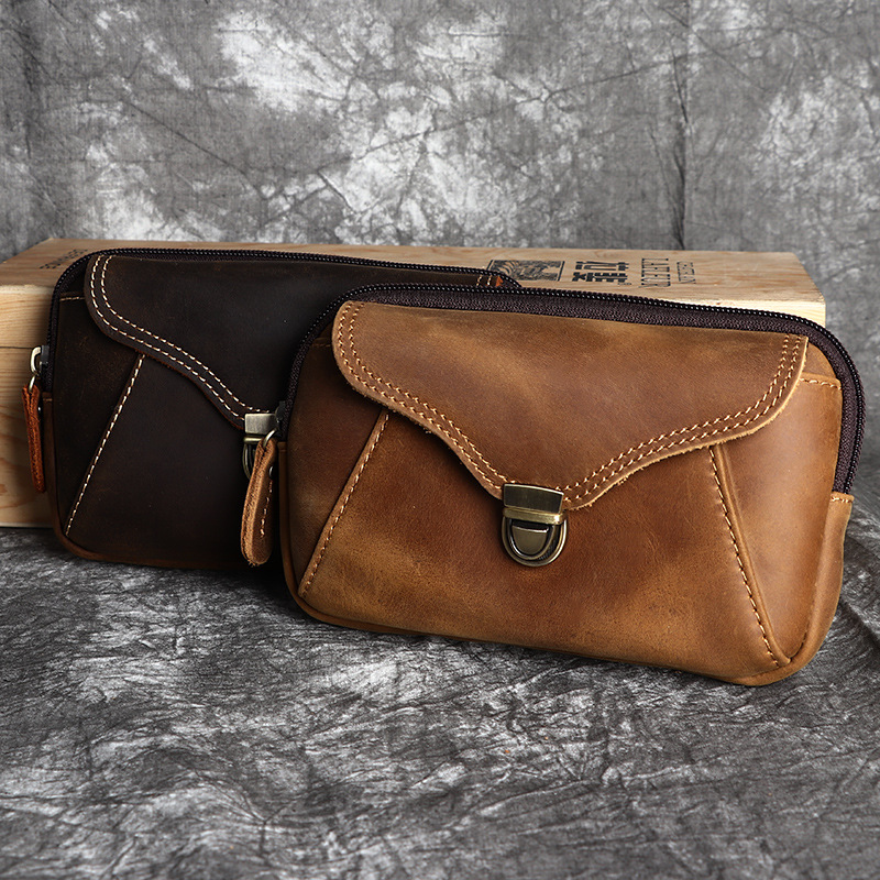 حقيبة خصر جلدية للرجال، حقيبة  - مراجعة Leatherwork Bag وسعره