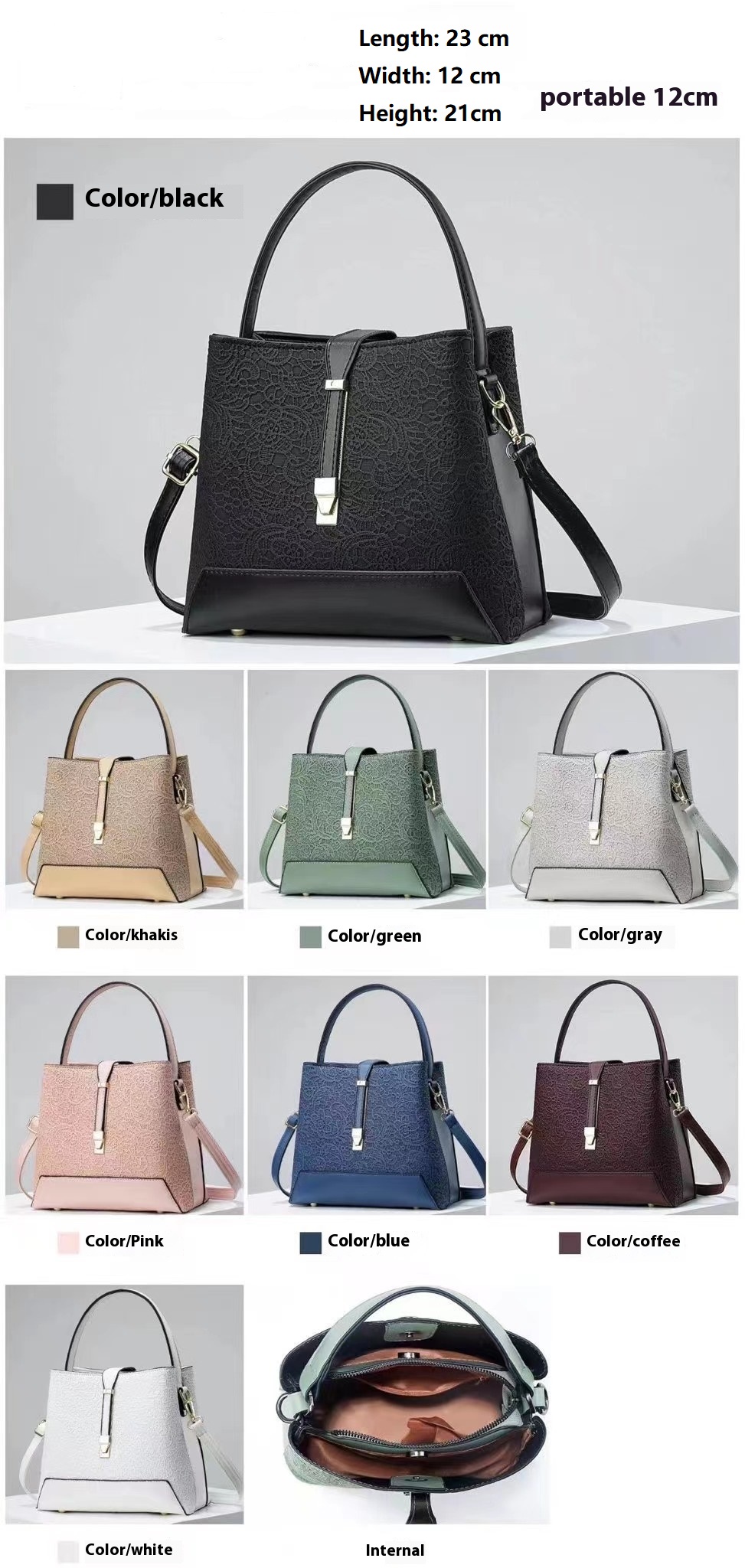 جديد فاخر حمل حقيبة جلدية أنيق - مراجعة Leather Work Bag Women وسعره
