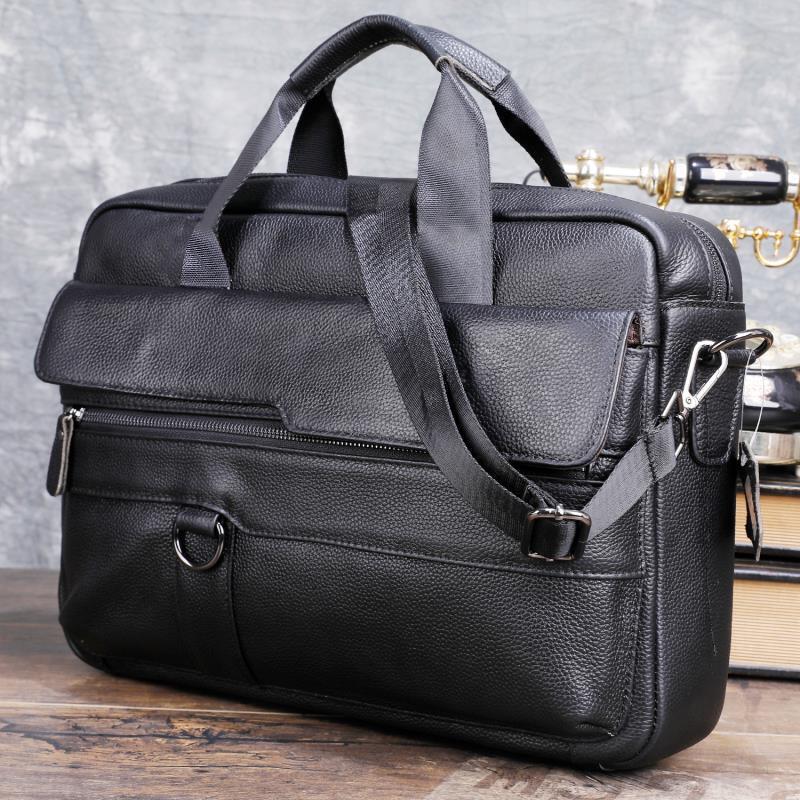 الرجال كبيرة جلد طبيعي حقيبة ي - مراجعة Leatherwork Bag وسعره