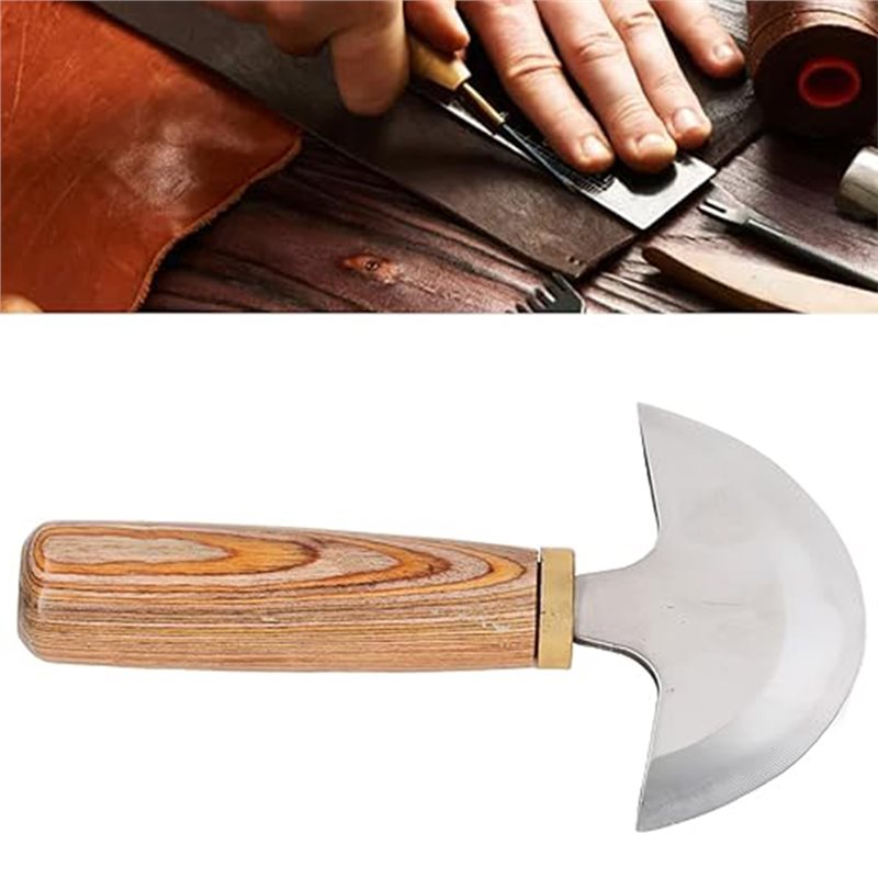 AB41-مقبض خشبي لسكين الأعمال ا - مراجعة Round Knife Leatherwork وسعره