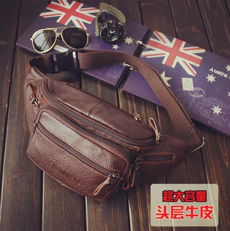 جلد البقر الأصلي الخصر حقيبة ا - مراجعة Leatherwork Belt وسعره