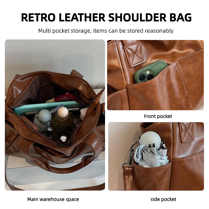 حقيبة يد نسائية من الجلد الناع - مراجعة Leather Work Bag Women وسعره