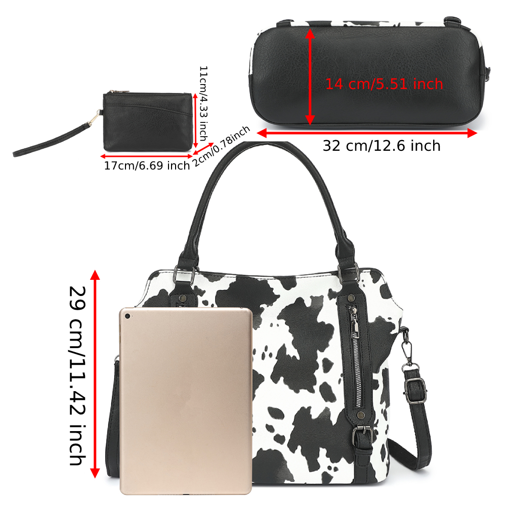 مجموعة من حقيبتين للنساء، حقيب - مراجعة Leather Work Bag Women وسعره