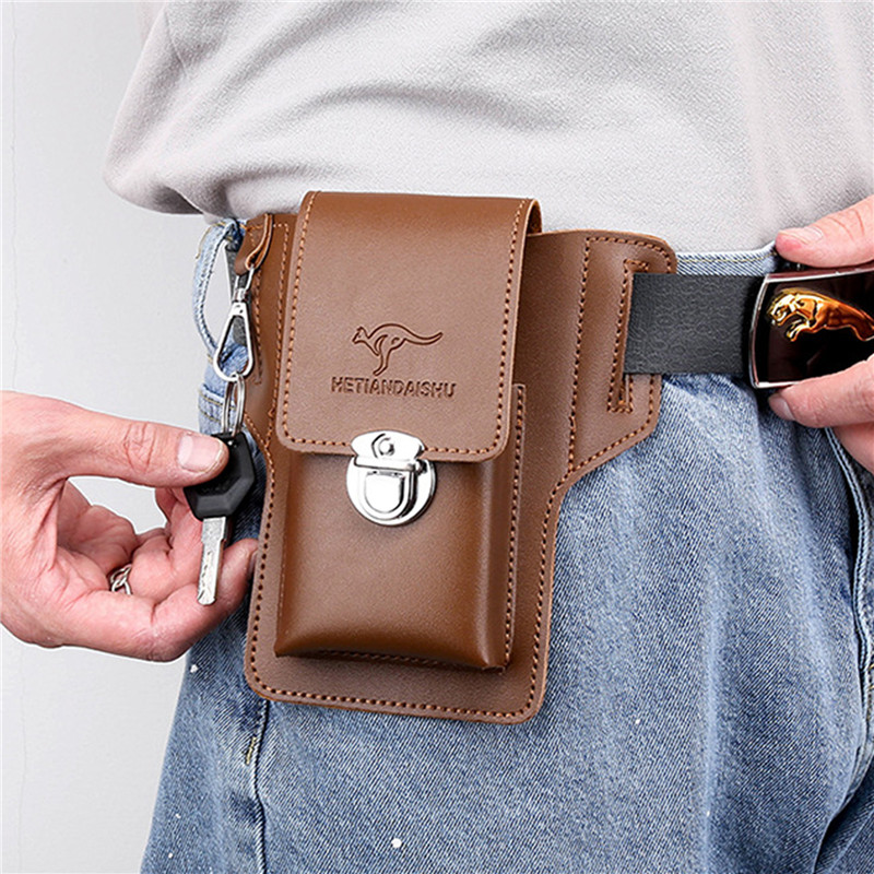 حقيبة بحزام الهاتف للرجال حقائ - مراجعة Leatherwork Belt وسعره