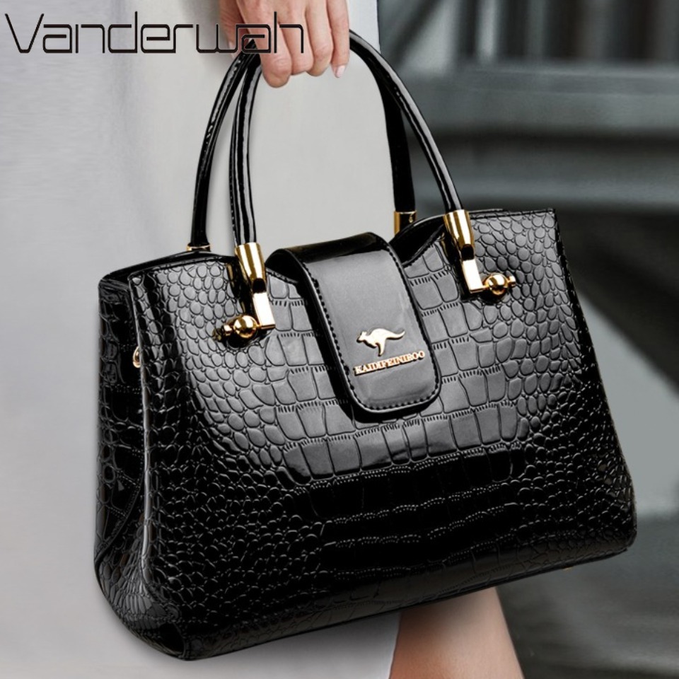 KAIDIFEINIROO الكنغر العلامة ا - مراجعة Leather Work Bag Women وسعره